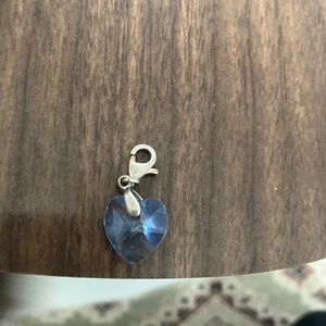 Blue Swarovski heart